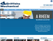 Tablet Screenshot of griffithsmechanical.com